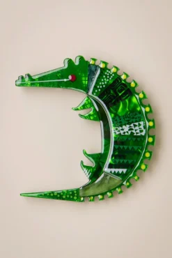 A Crocodile Named Growl Broche