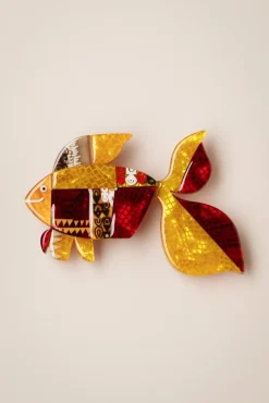 A Goldfish Named Silence Broche