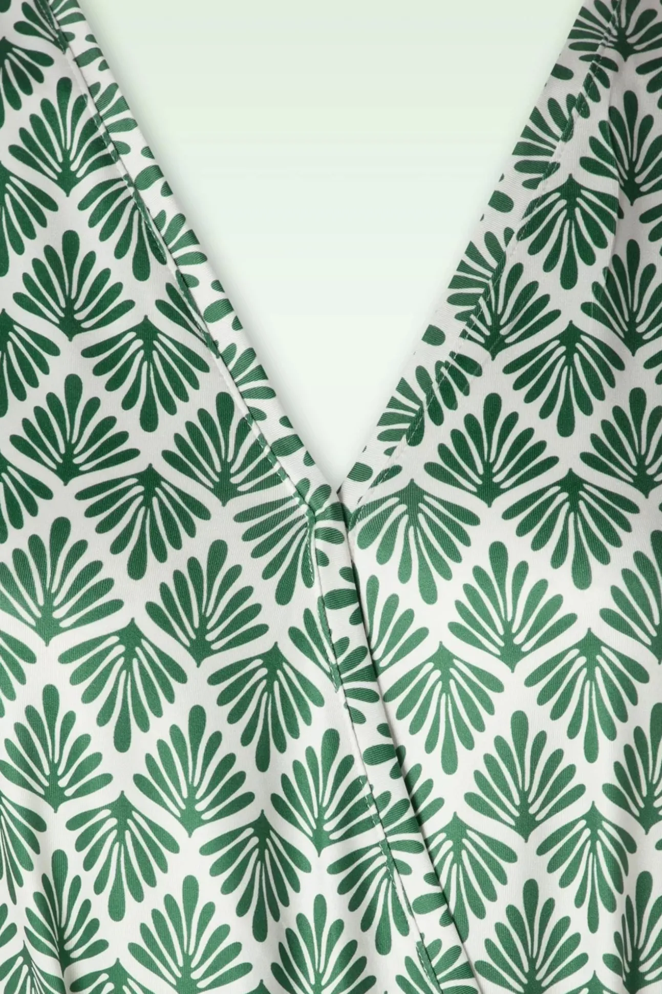Adeline Jumpsuit In Legergroen En Gebroken Wit