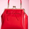 Amerikaanse Vintage Patenttas In Rood
