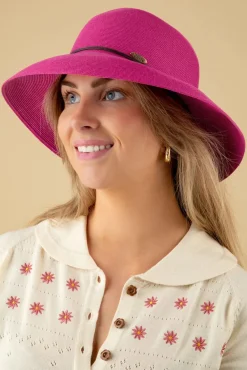 Anna Travel Hoed In Fuchsiaroze