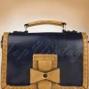 Antieke Messenger Bag In Blauw