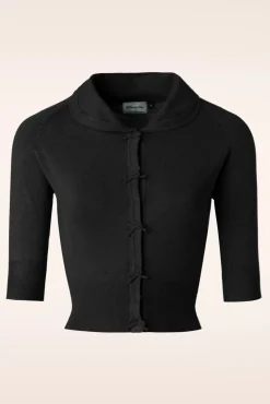 April Vest Met Strik In Zwart