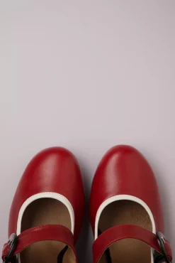 Arrow Leather Slingback Pumps In Rood
