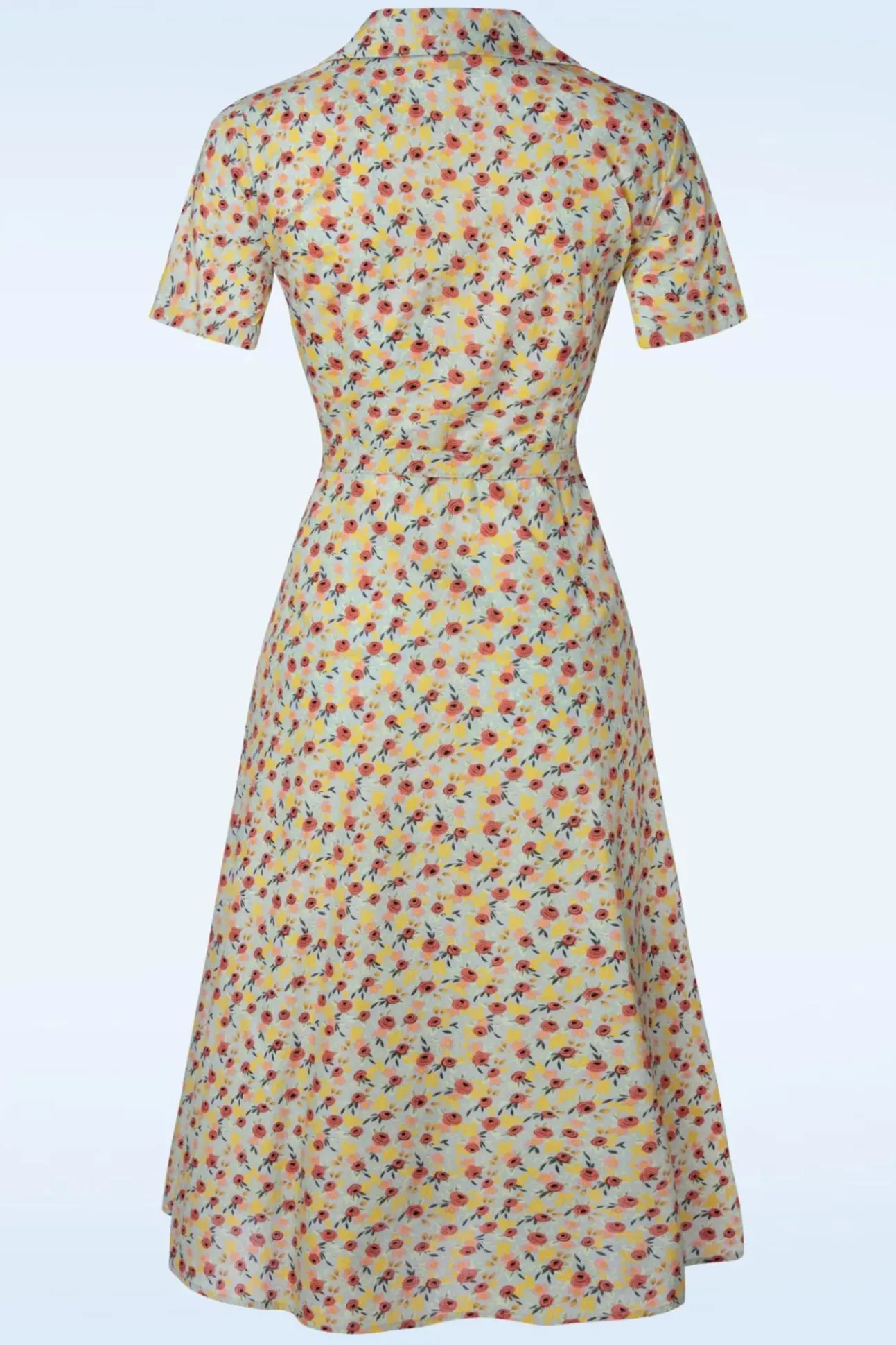 Blooming Swing Jurk In Blauw