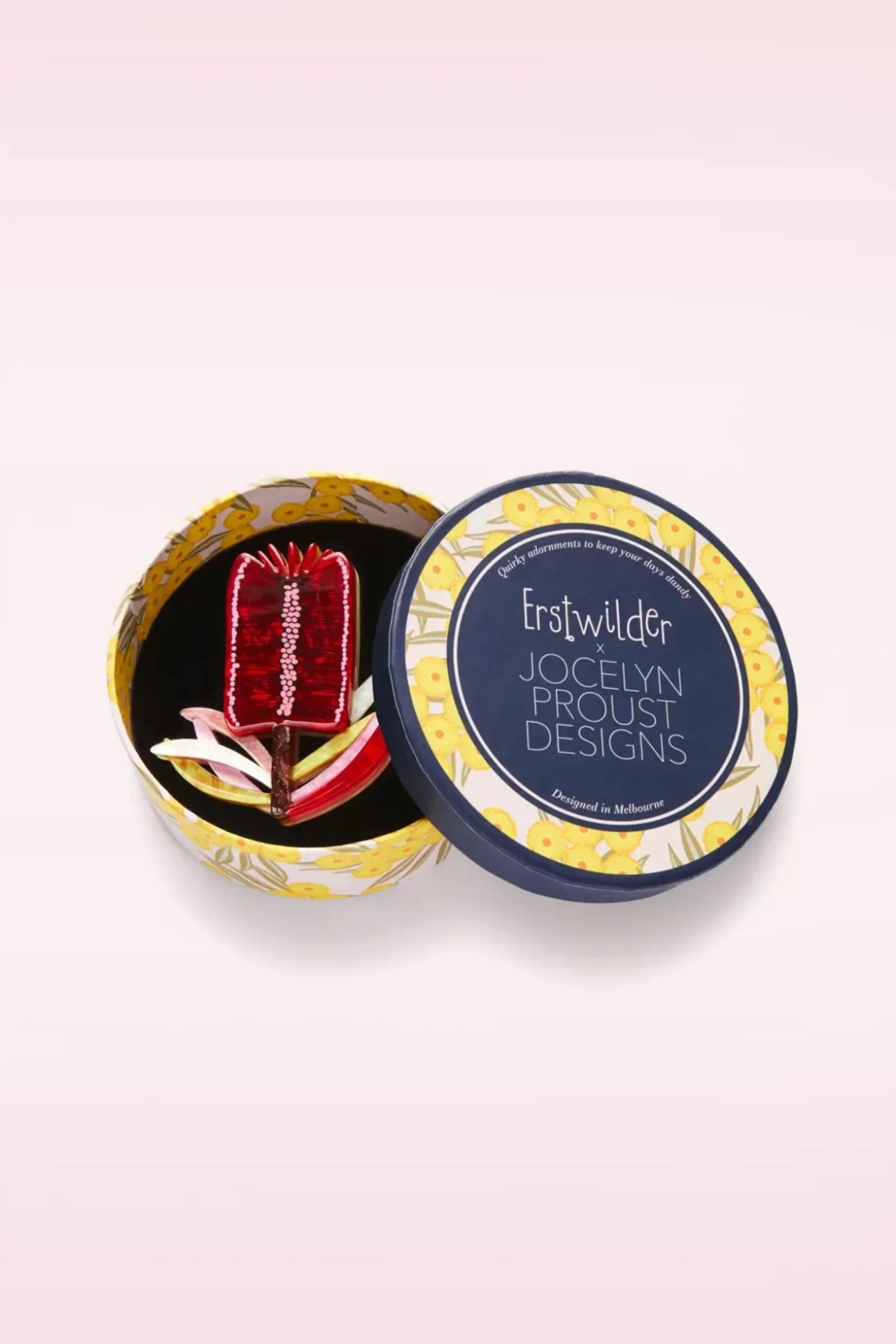 Burgundy Brush Broche