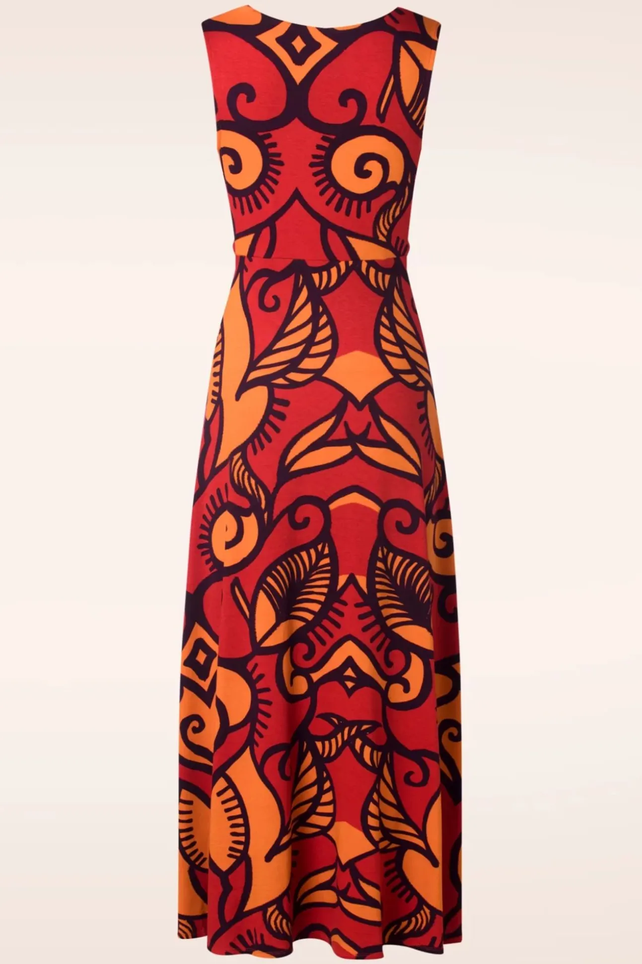 Camila Maxi Jurk In Oranje