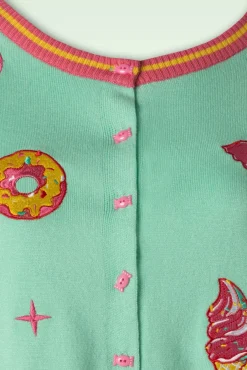 Candy Patch Cardigan In Mint
