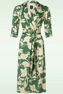 Charlotte Flower Jurk In Groen