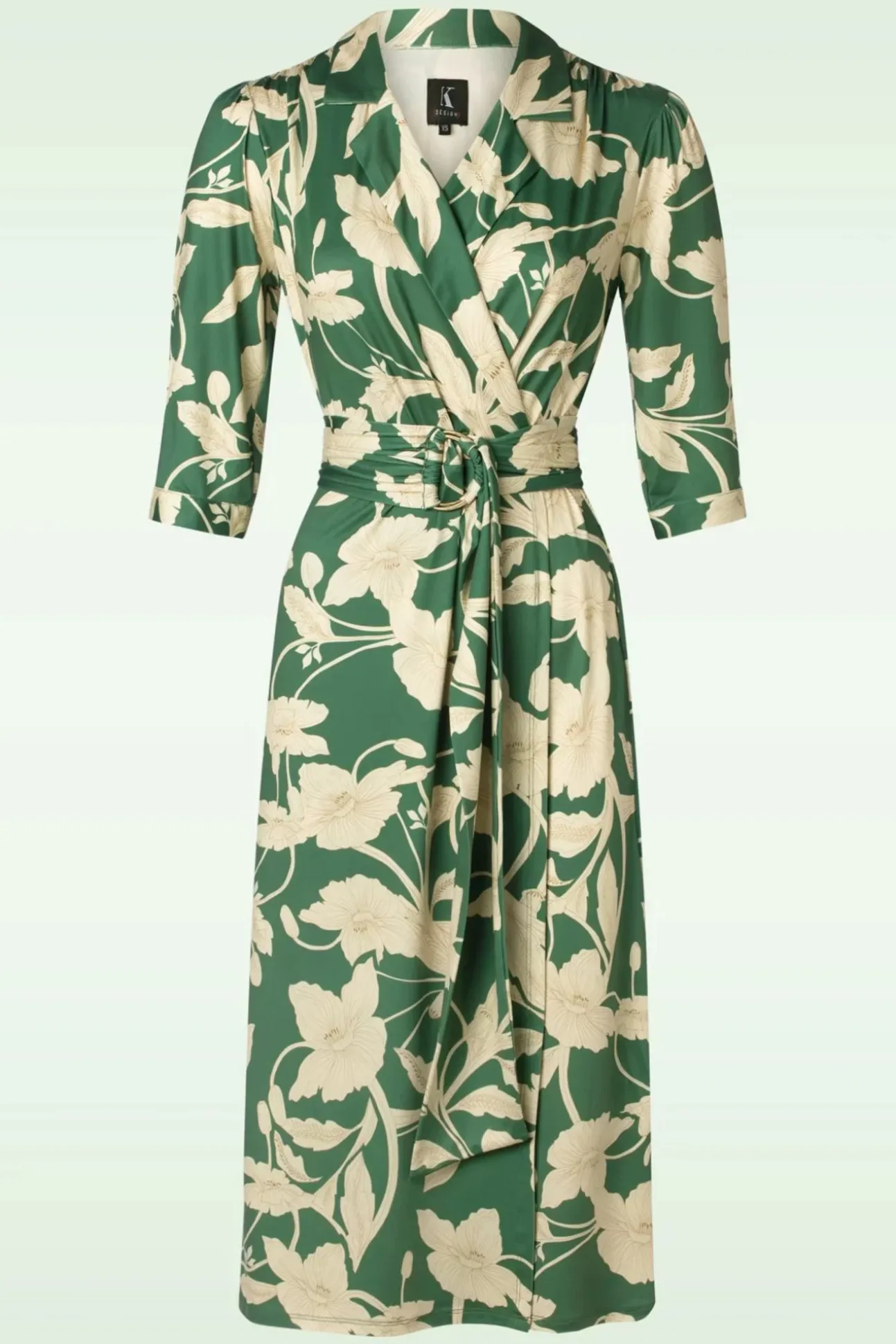 Charlotte Flower Jurk In Groen