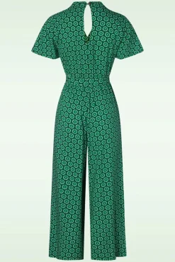Charming Steps Jumpsuit In Lively Cute Flower