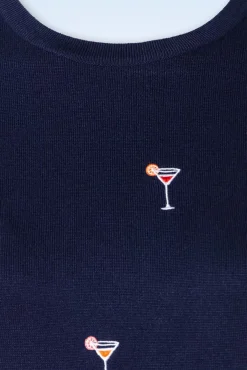 Cocktail Hour Jumper In Marineblauw