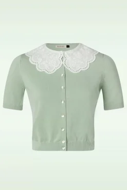 Cutie Cardigan In Seafoam Groen