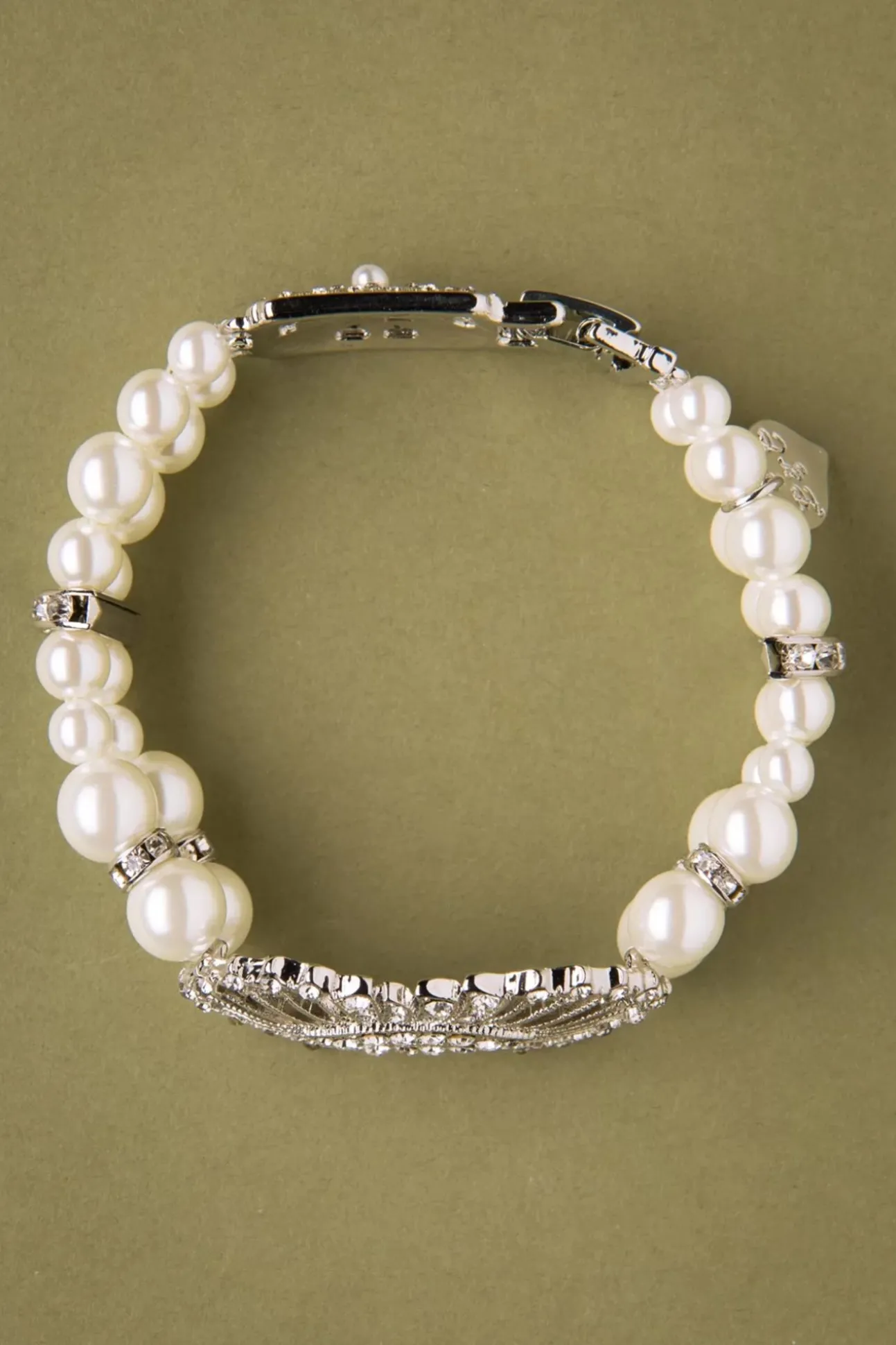 Deco Parel Armband In Ivoor