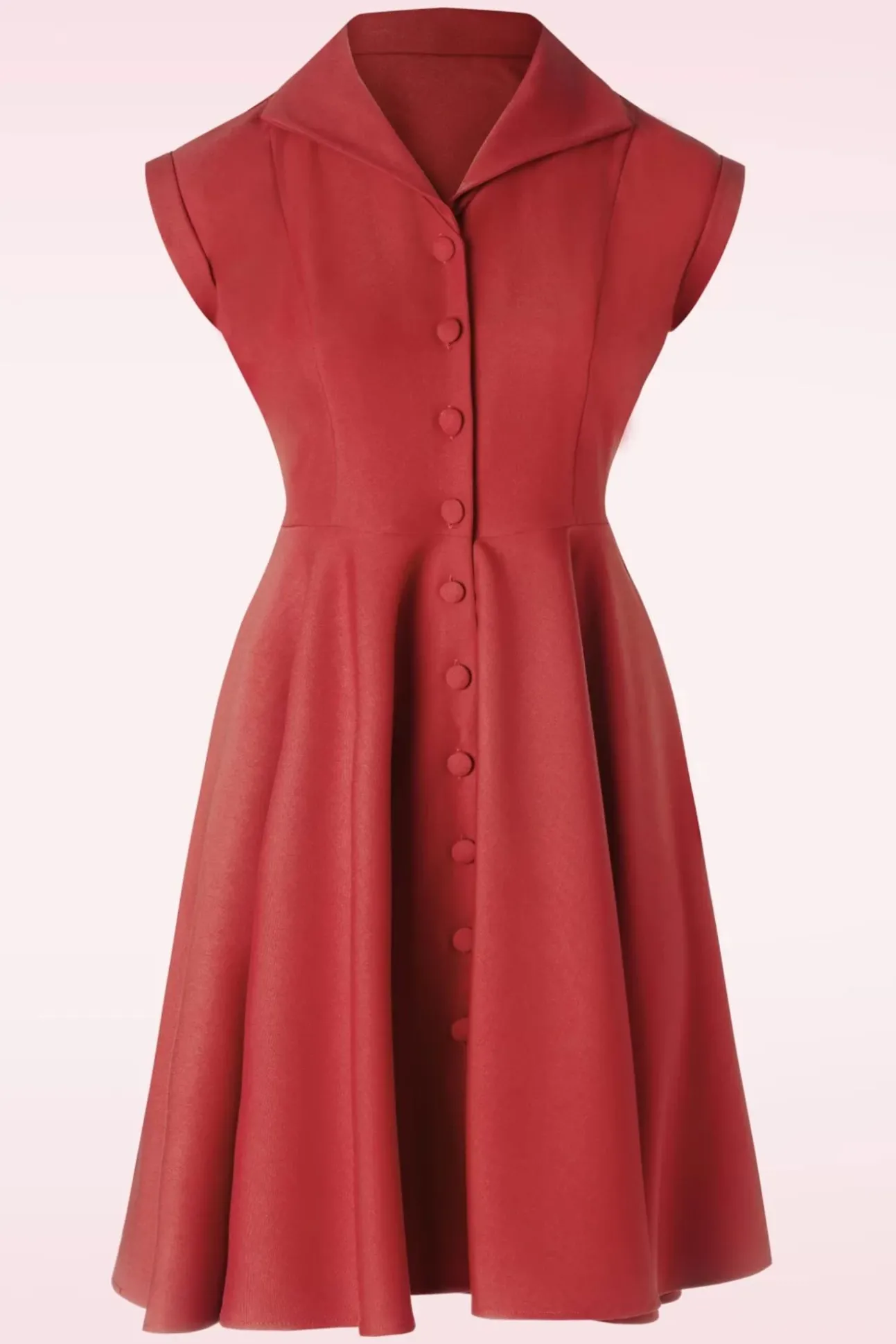 Doll Swing Jurk In Rood
