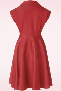 Doll Swing Jurk In Rood
