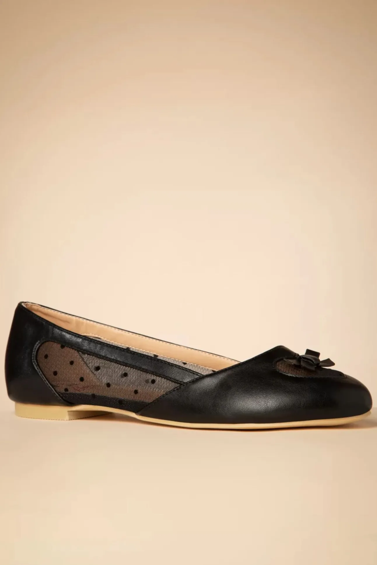 Elegant Spots Ballerina's In Zwart