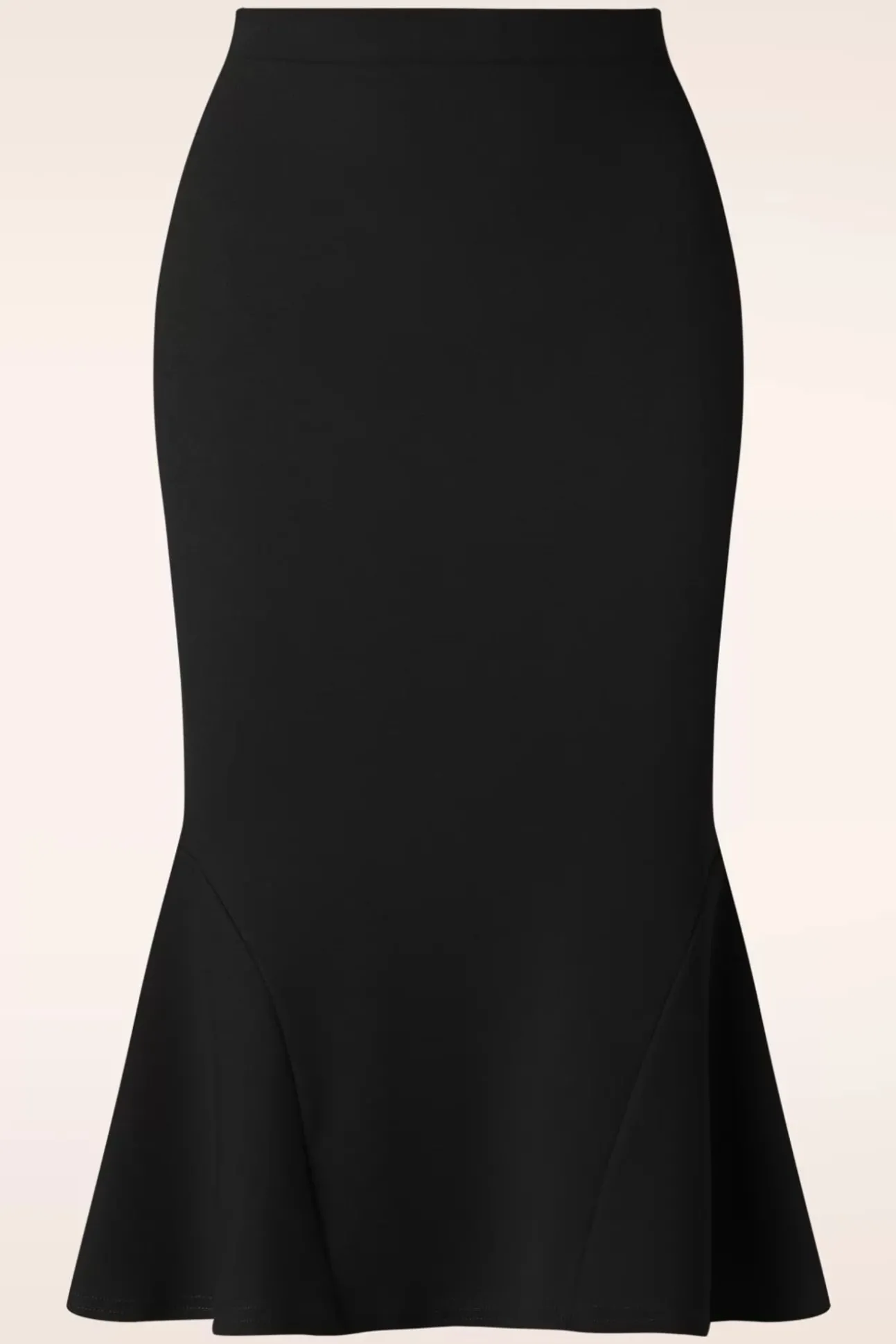 Ellie Crepe Pencil Rok In Zwart