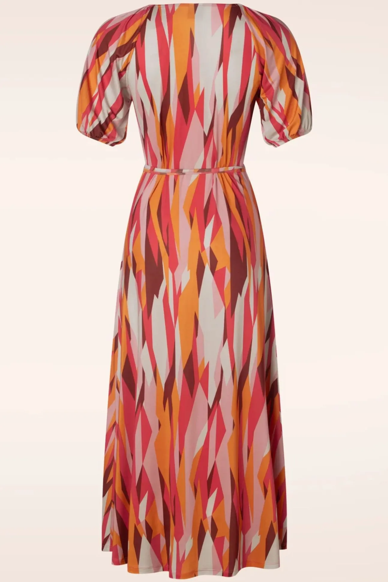 Emma Midi Wikkel Jurk In Multi