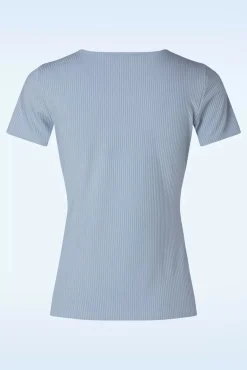 Fara Top In Blauw
