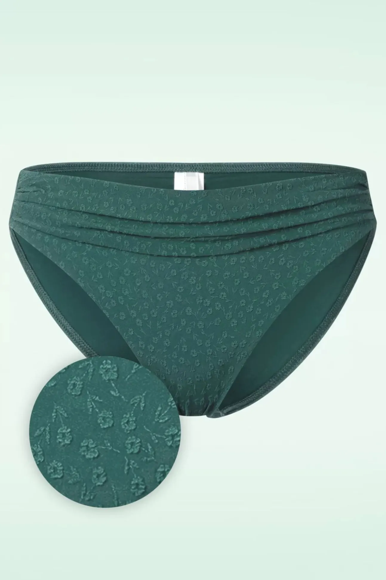 Flora Regular Bikinibroekje In Groenblauw