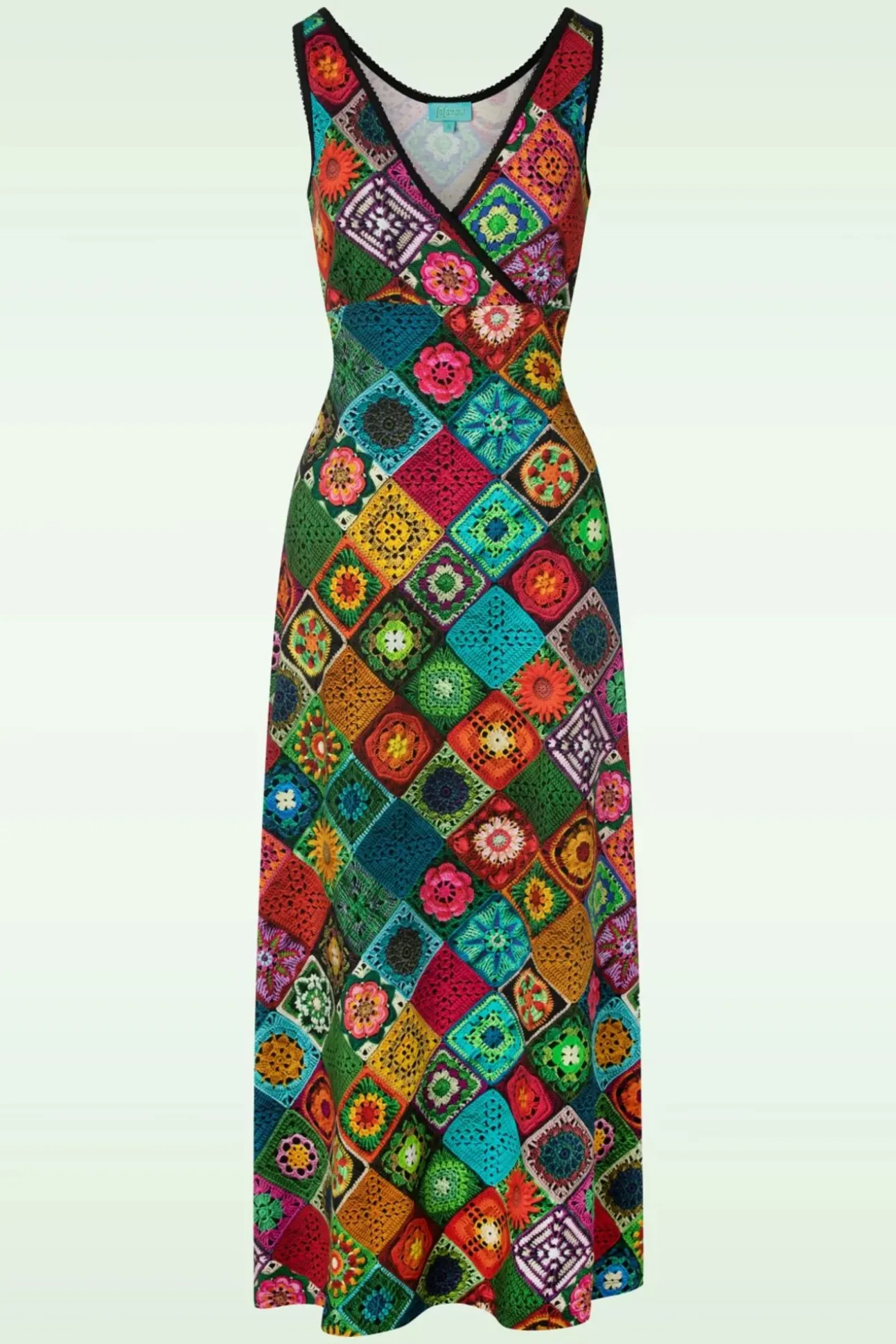Gia Granny Maxi Jurk In Multi