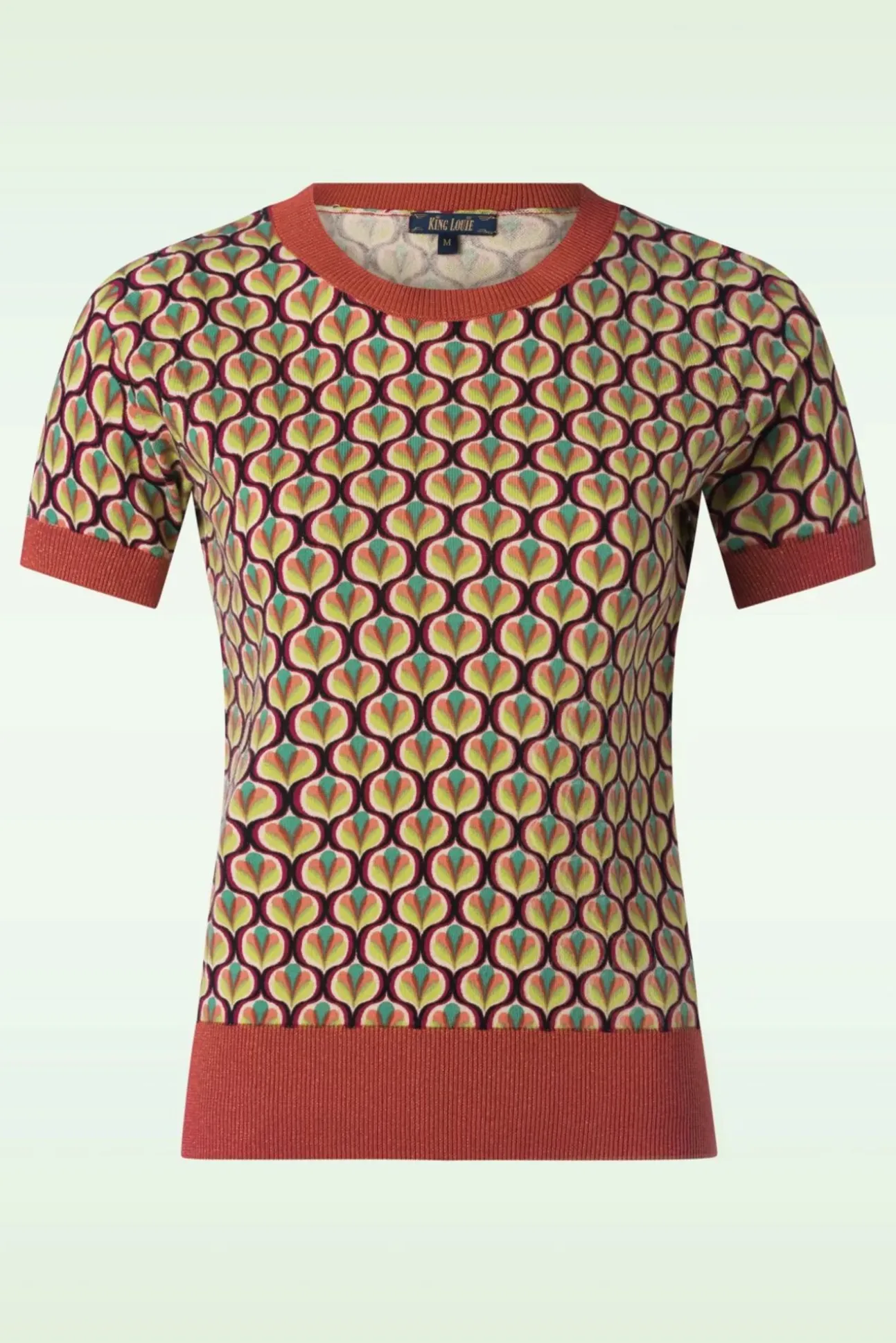Gigi Indy Top In Delphinium Groen