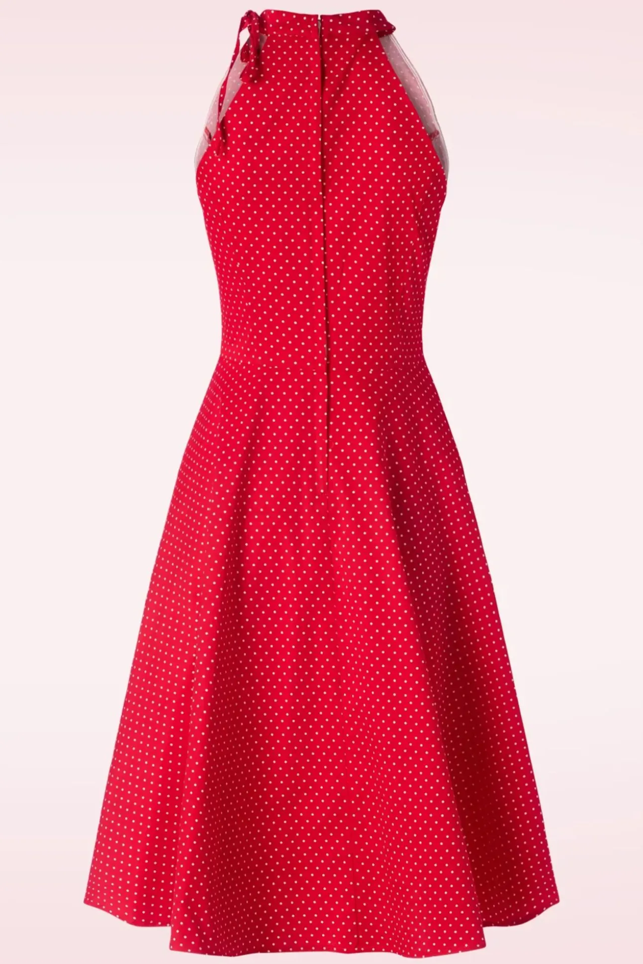 Hattie Halter Spot Swing Jurk In Rood