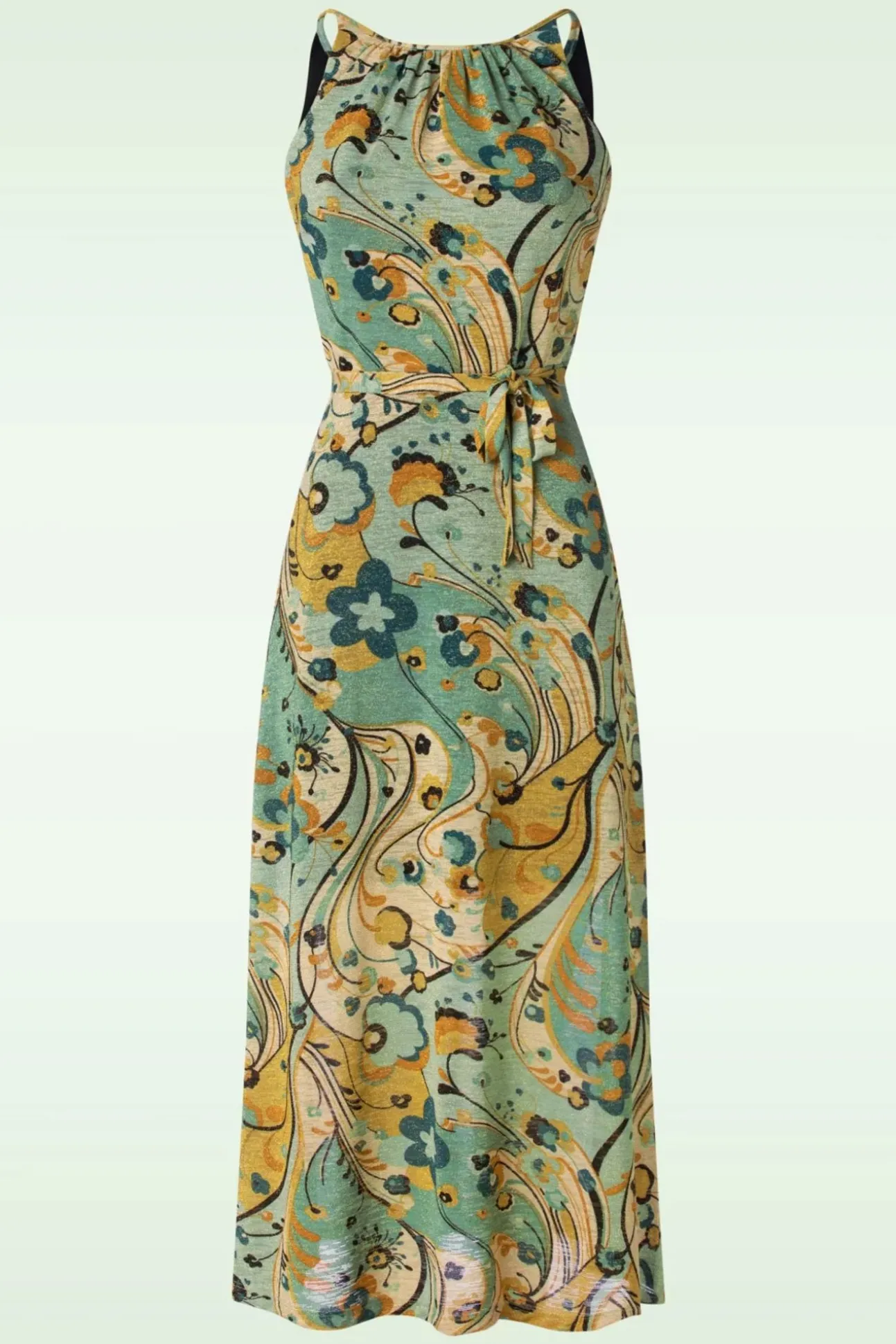 Hazel Jurk Frenzy In Dusty Turquoise