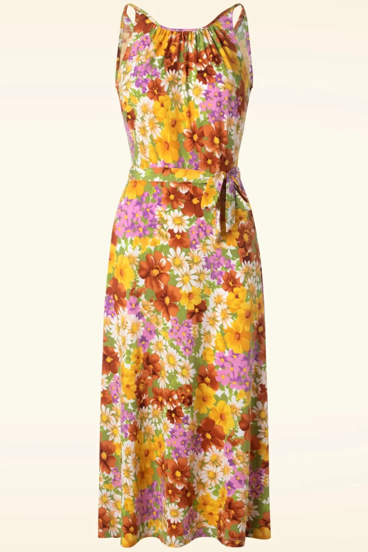 Hazel Marini Jurk In Tuscan Geel