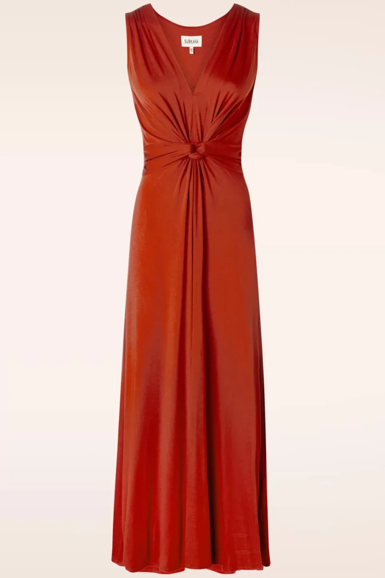 Jasmine Maxi Jurk In Steenrood