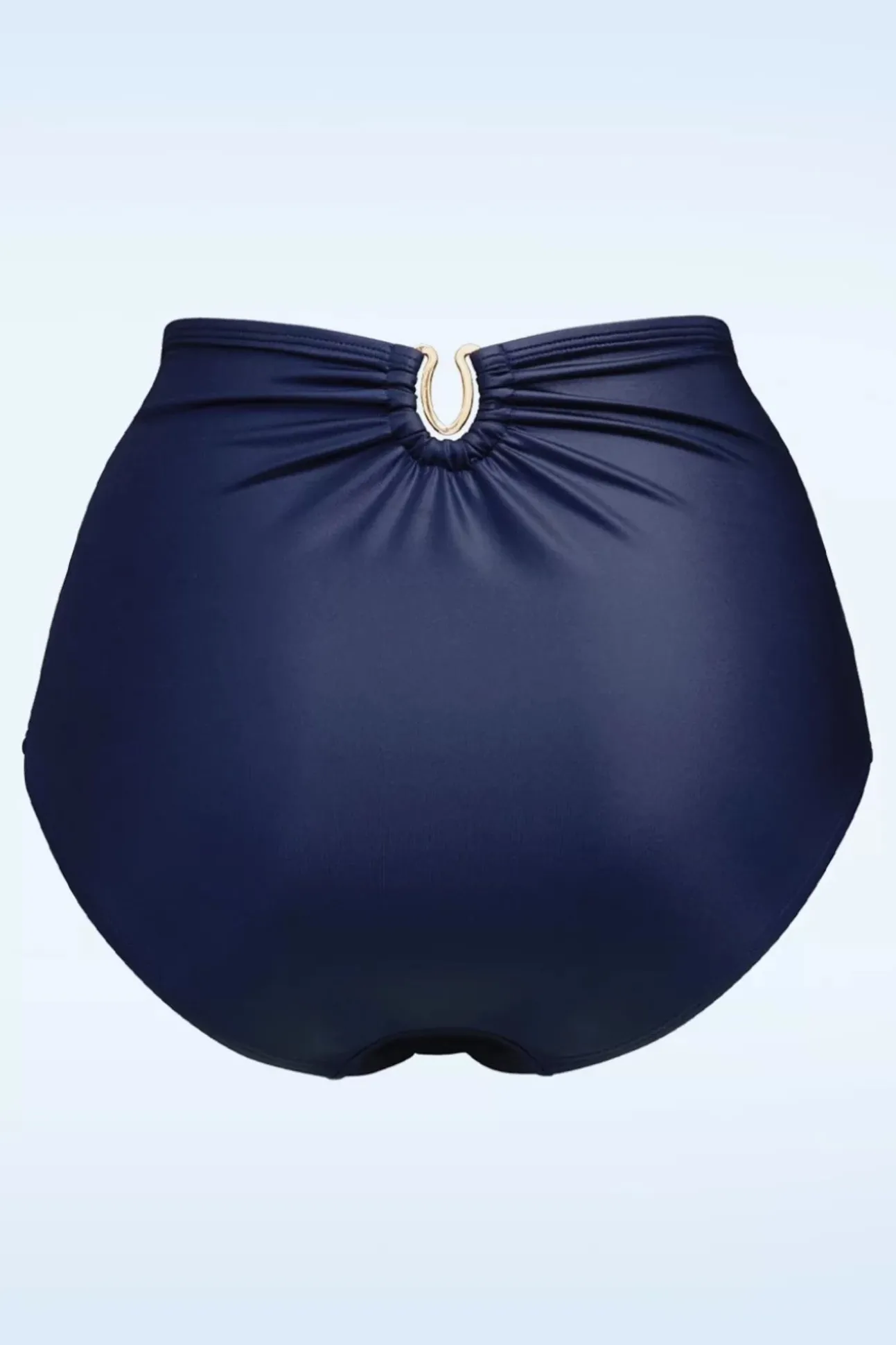 Jet Set High Waist Bikini Broekje In Majestic Blauw