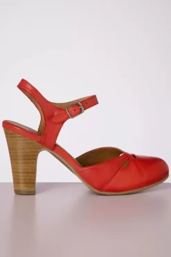 Joanie Sandaal In Scarlet Rood