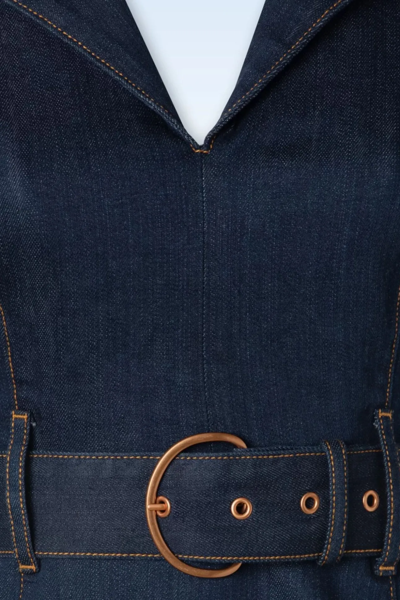 Jodie Pencil Jurk In Donkerdenim
