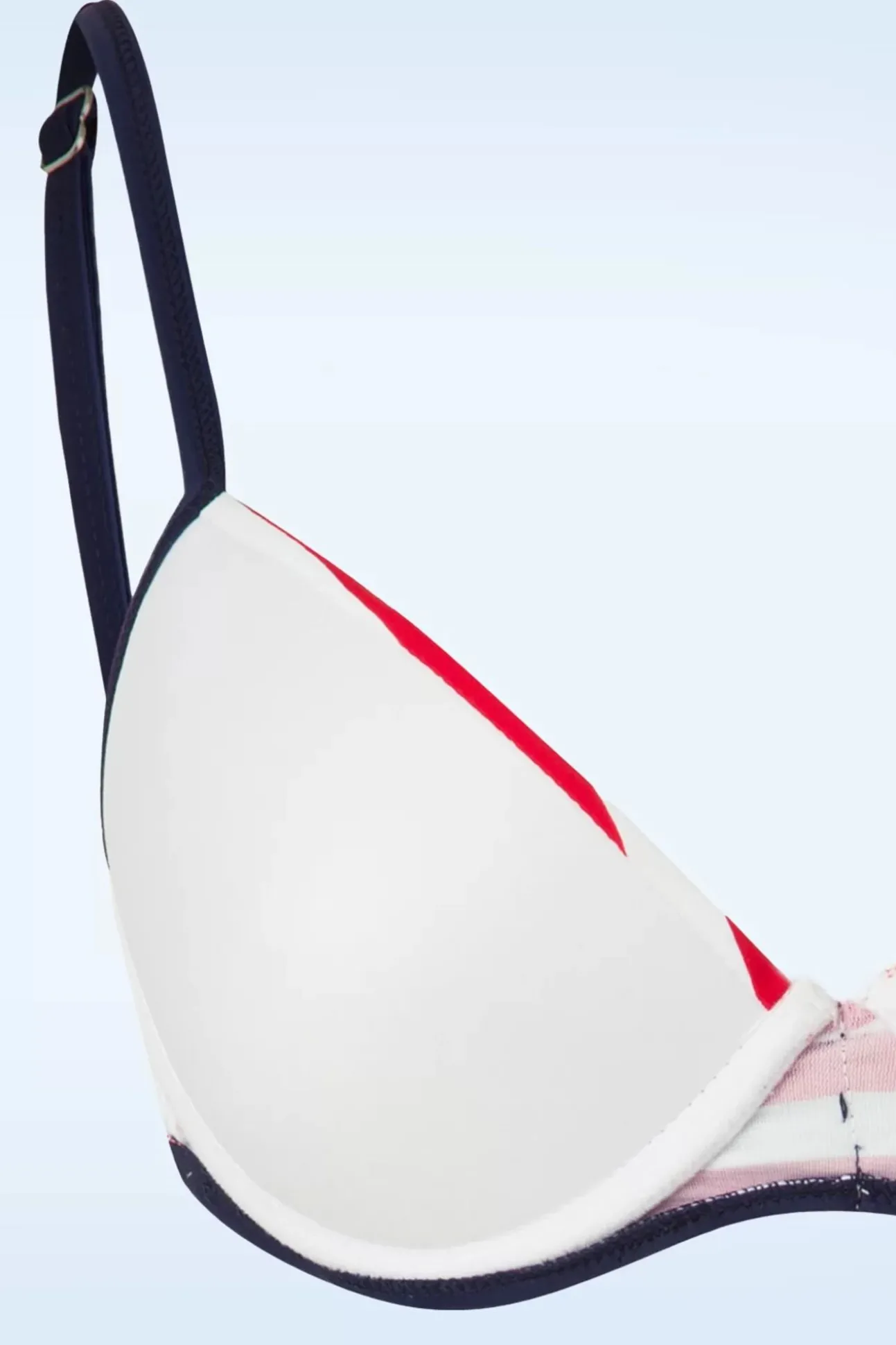 Joelle Stripes Bikinitop In Marineblauw En Rood