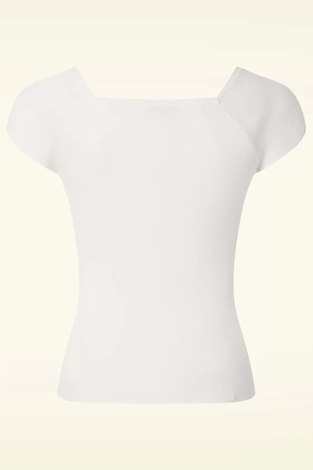 Kaylie Top In Gebroken Wit