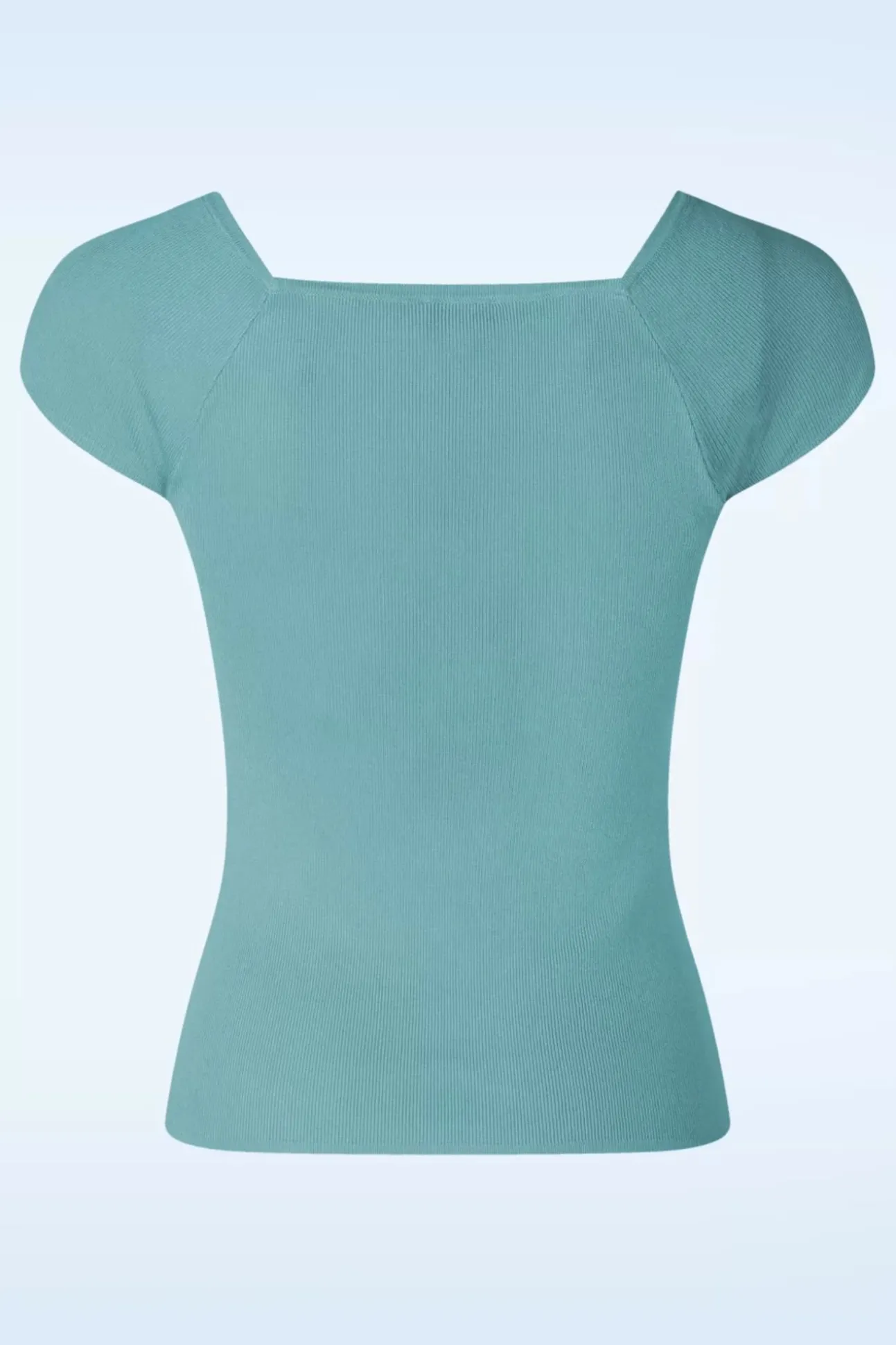 Kaylie Top In Porselein Blauw