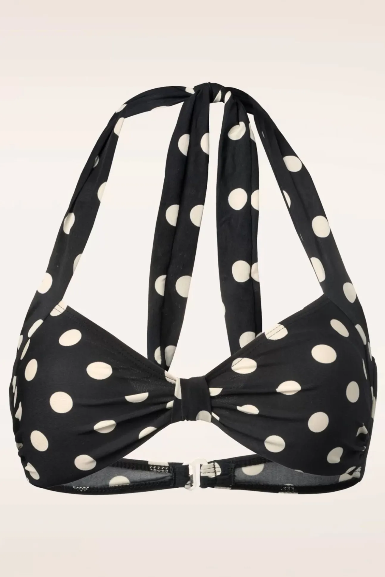 Klassieke Polka Bikinitop In Zwart En Wit