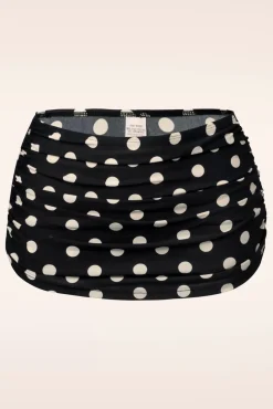 Klassieke Polka-Bikinibroek In Zwart En Wit