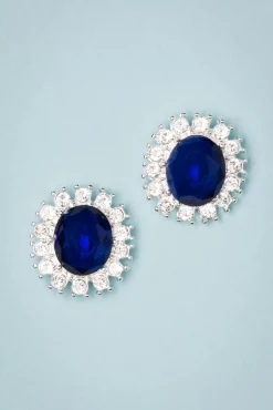 Lady Diana Oorstekers In Saffierblauw