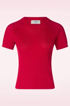 Lina Top In Klaproosrood