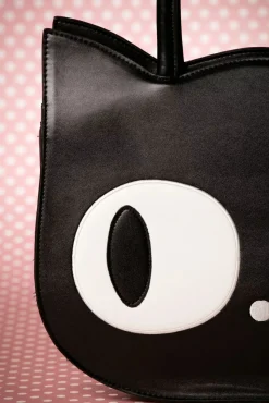 Lizzy De Big Eyed Cat Tas In Zwart