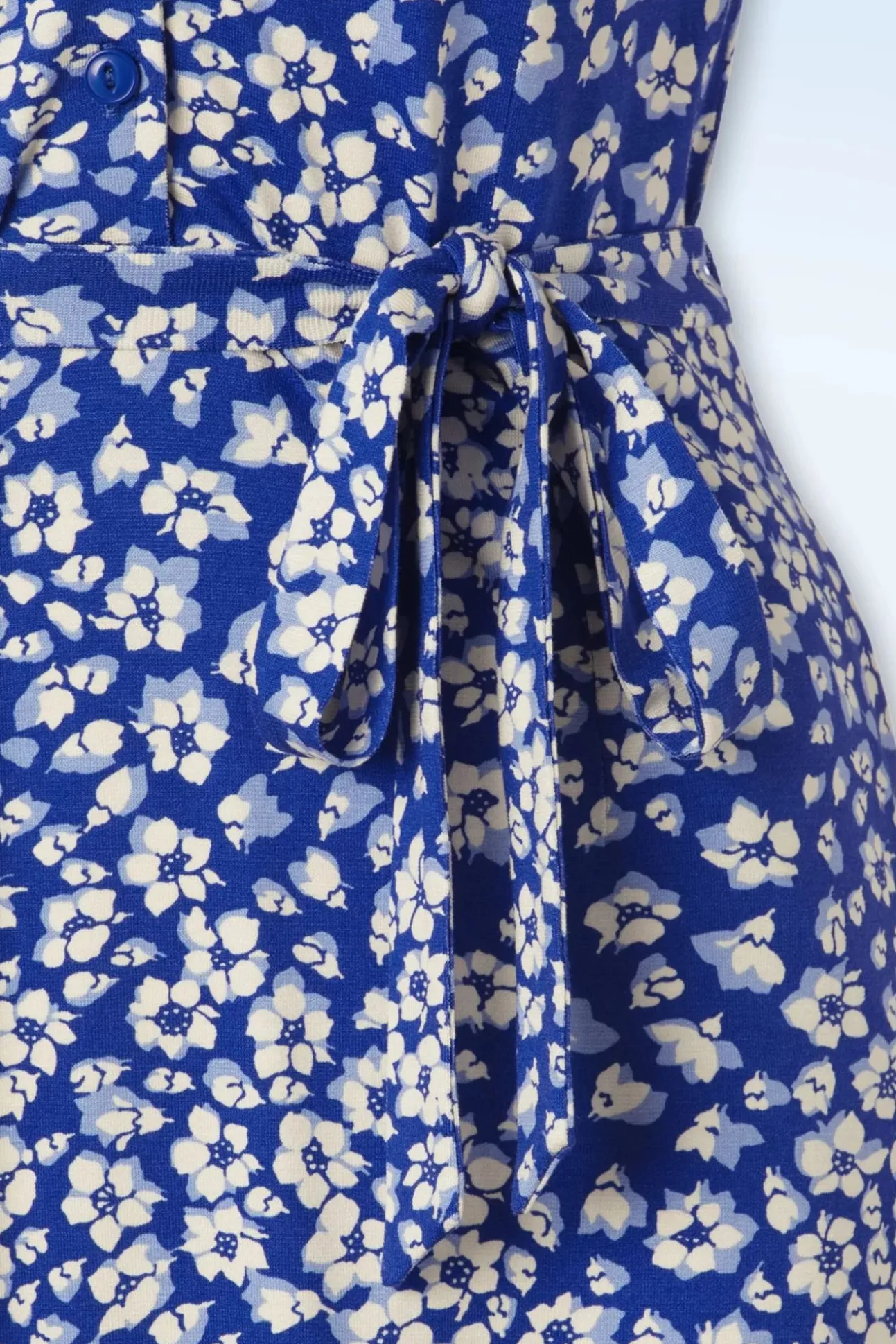 Lola Mercy Jurk In Diep Ultramarine Blauw