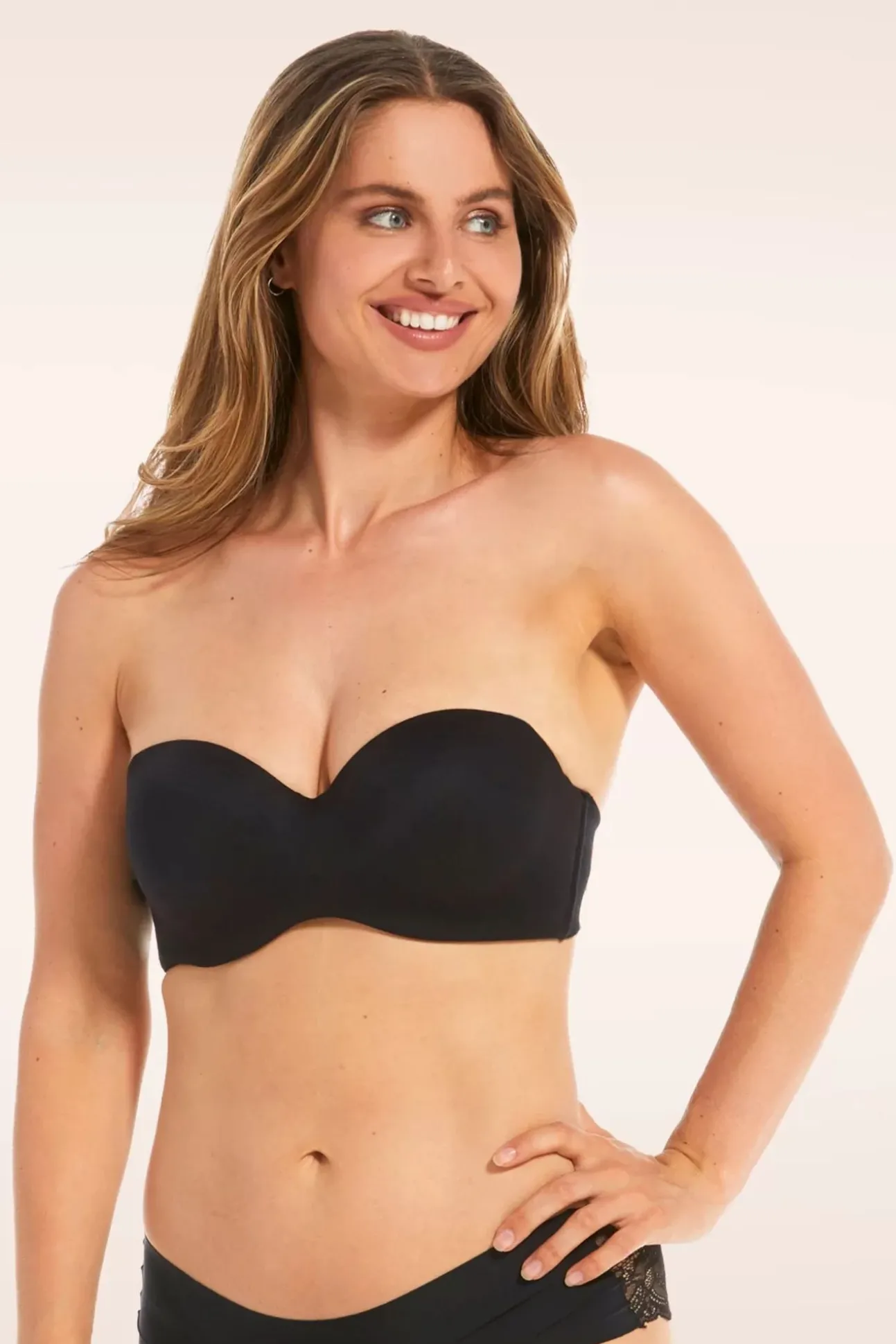 Luxury Strapless Bh In Zwart