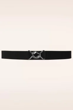 Macha Stretch Riem In Zwart