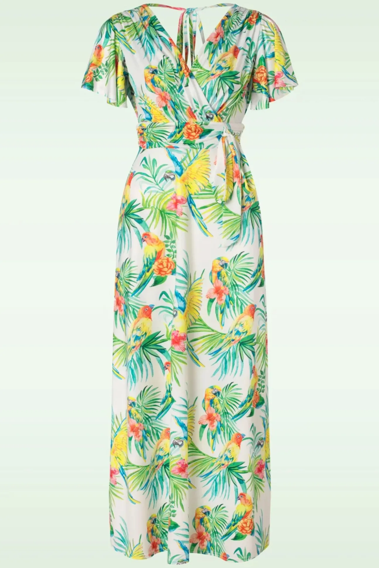 Malia Tropical Parrot Maxi Jurk In Multi
