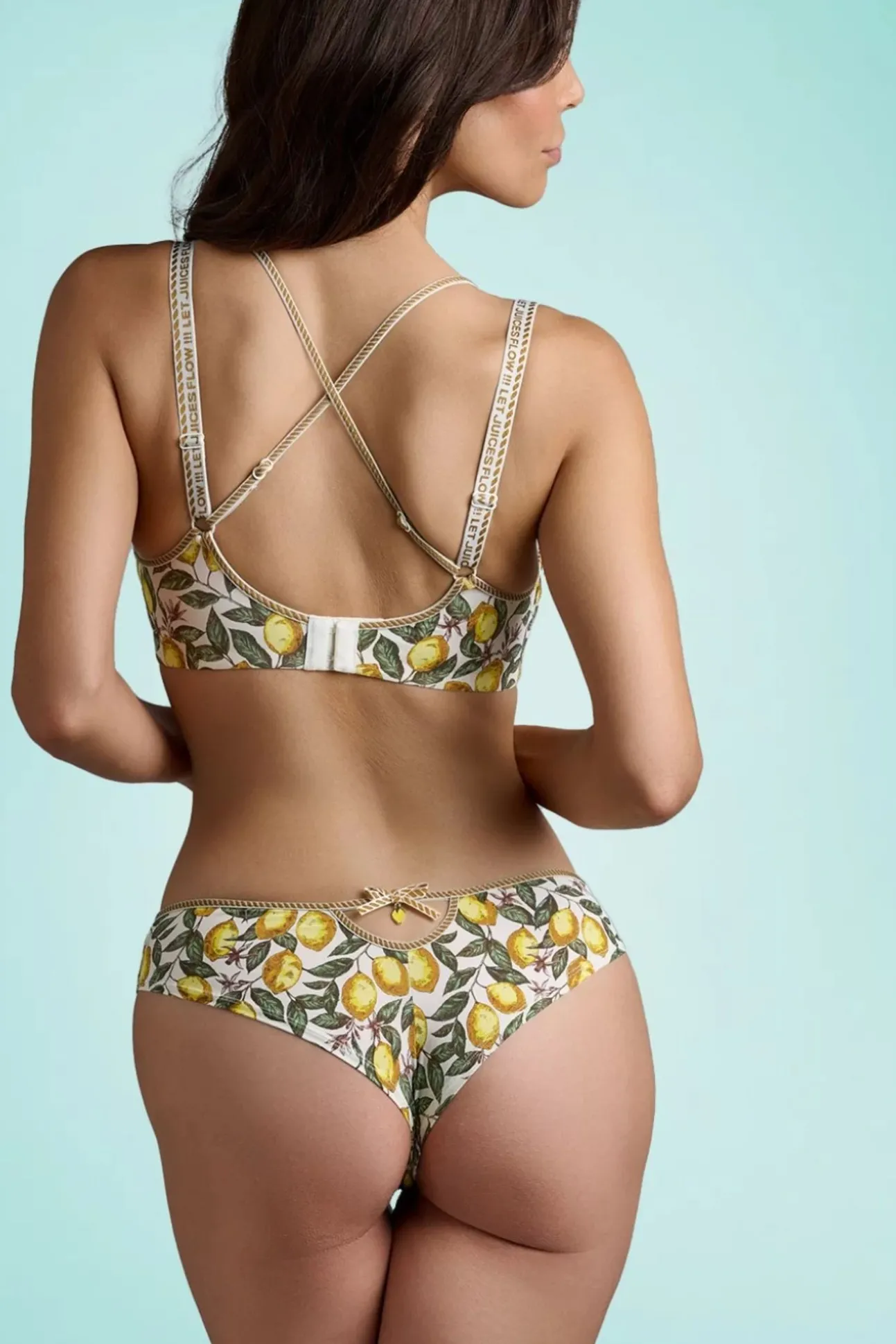 Mambo Amalfi Demi-Bh Met Citroenprint In Creme