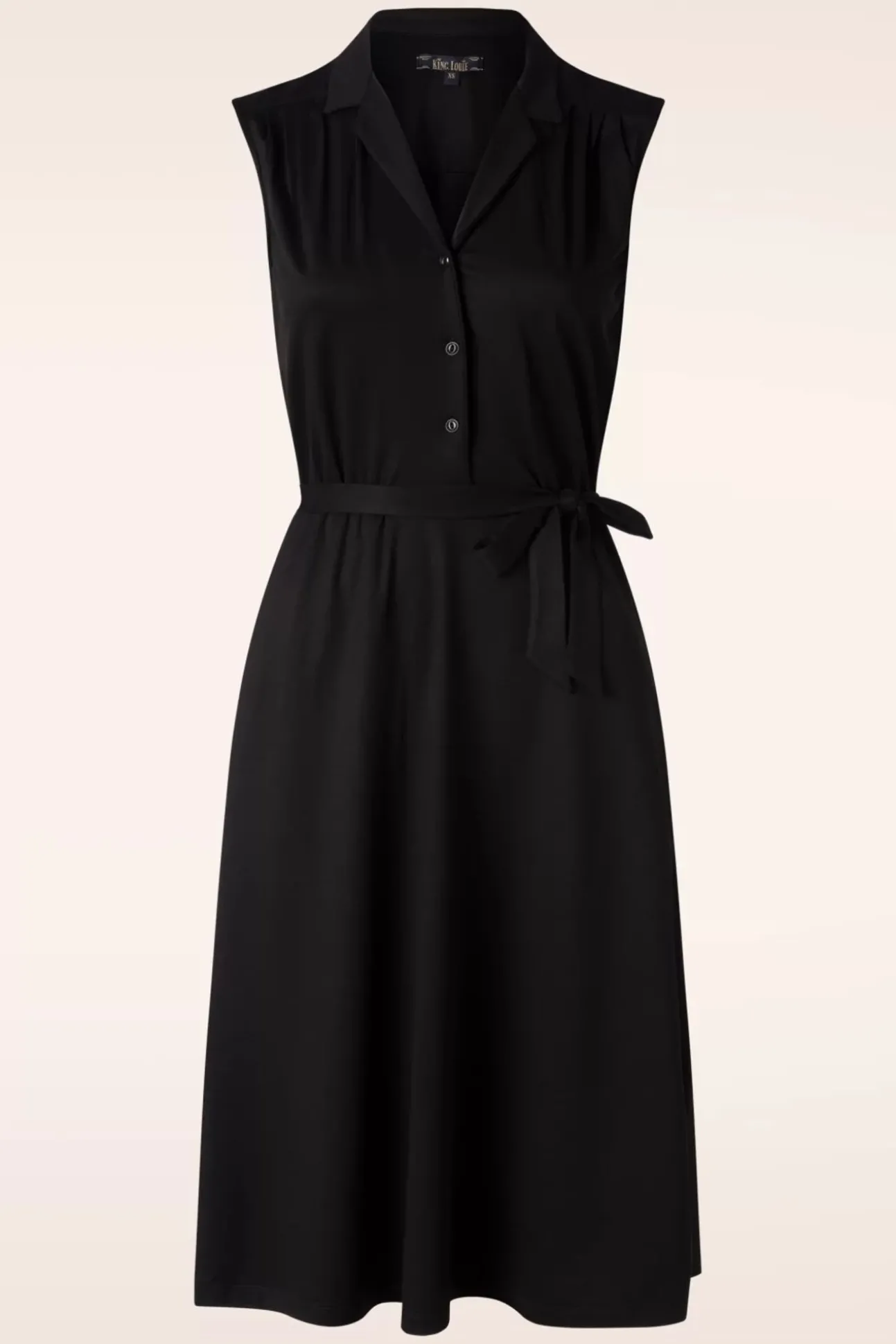Marianne Classic Jurk In Zwart