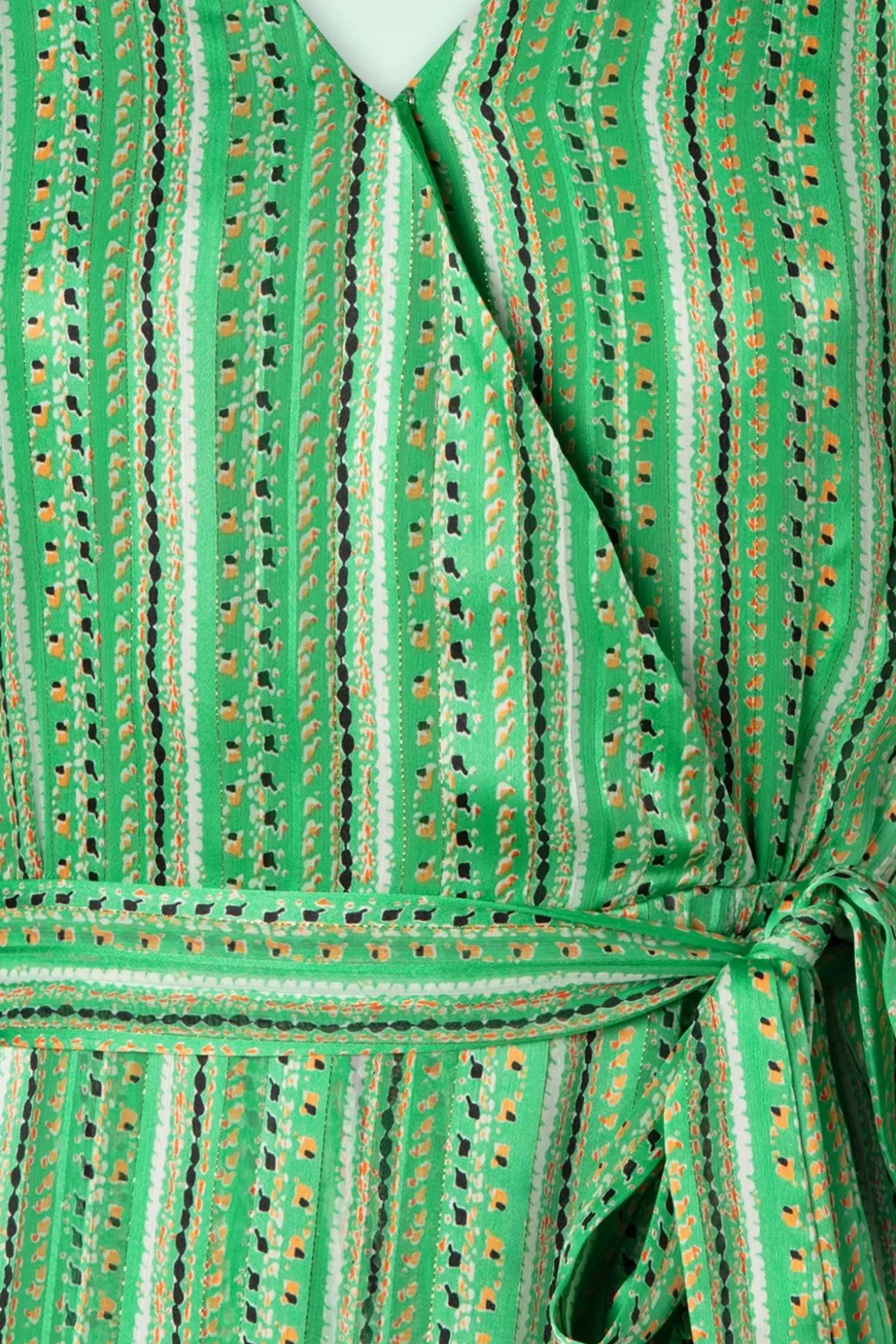 Meila Sparkling Maxi Jurk In Groen