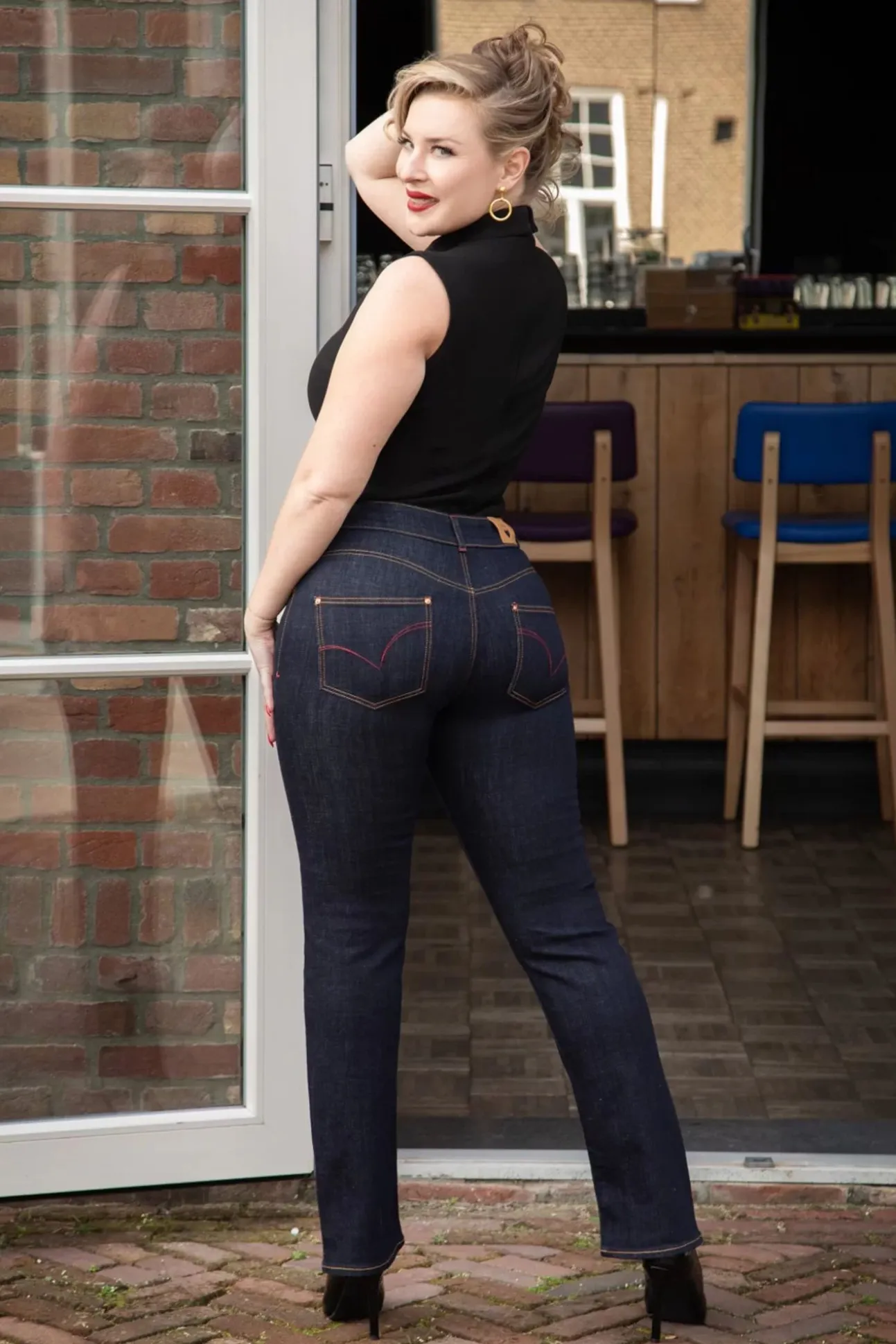 Mimi Jeans In Blauw